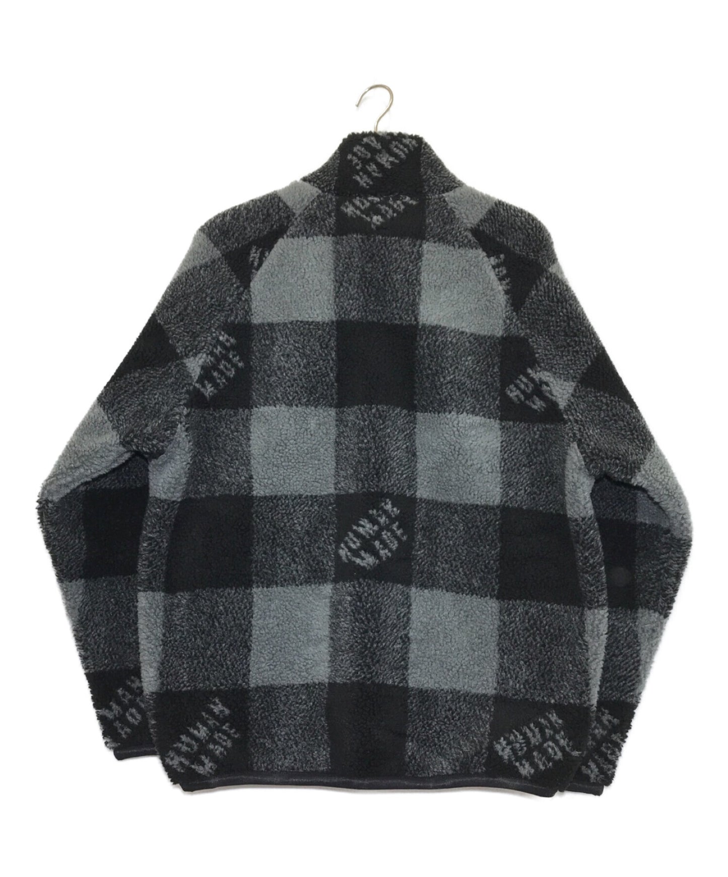 HUMAN MADE CHECK BOA FLEECE JACKET