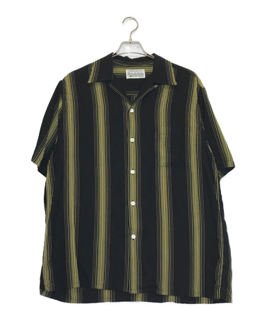 WACKO MARIA STRIPED OPEN COLLAR SHIRT S/S 22SS-WMS