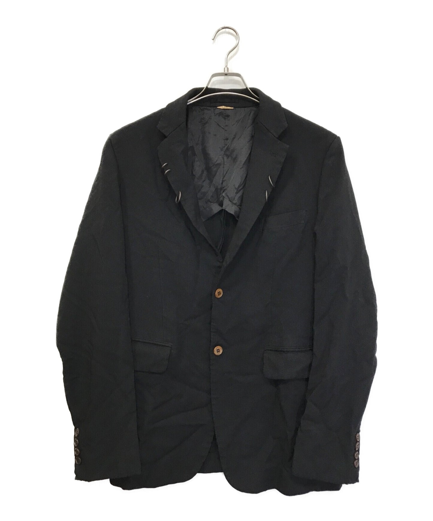 COMME des GARCONS HOMME DEUX Product-dyed 2B jacket with ring DK-J024
