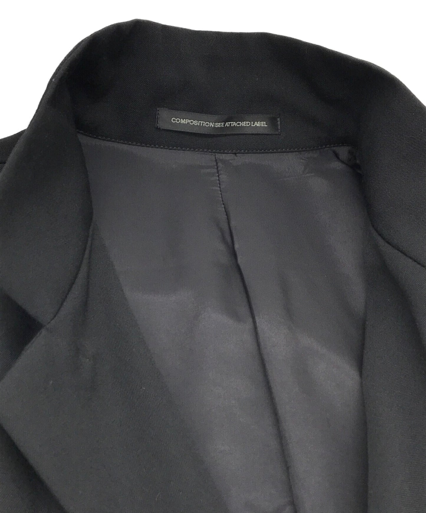 [Pre-owned] Y's Wool Gaber Stencil Collar Coat YP-C05-100