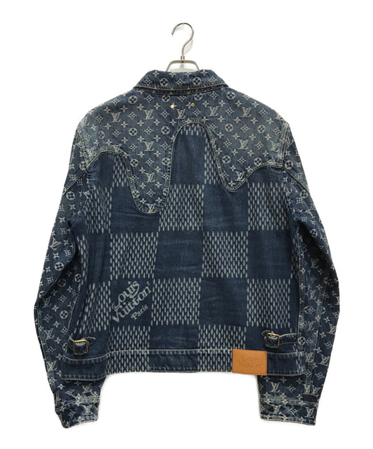 Louis Vuitton x Nigo Giant Damier Waves MNGM Denim Jacket - Shop