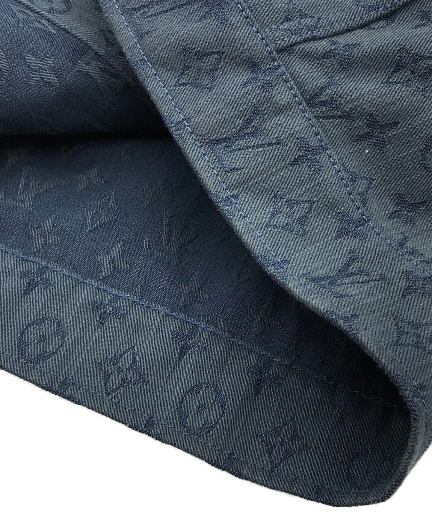 Louis Vuitton LOUISVUITTON Size: 54 23SS RM2319 TC6 HOA02W Monogram  Tailored Denim Jacket