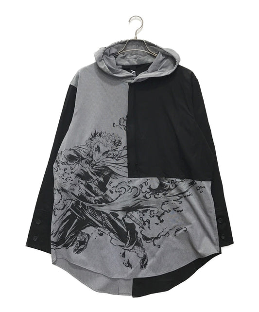 [Pre-owned] GROUND Y Hoodie Shirt Rengoku Black GQ-B03-805