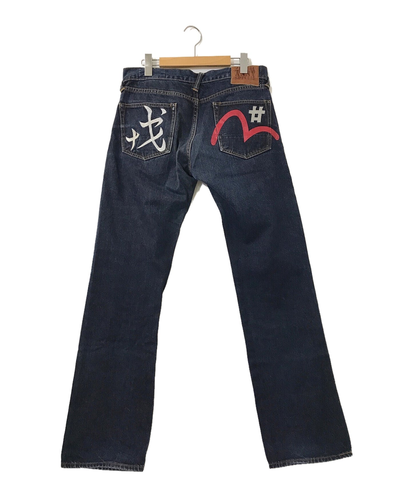 [Pre-owned] EVISU Denim Pants With Embroidered Pockets 20th anniversary