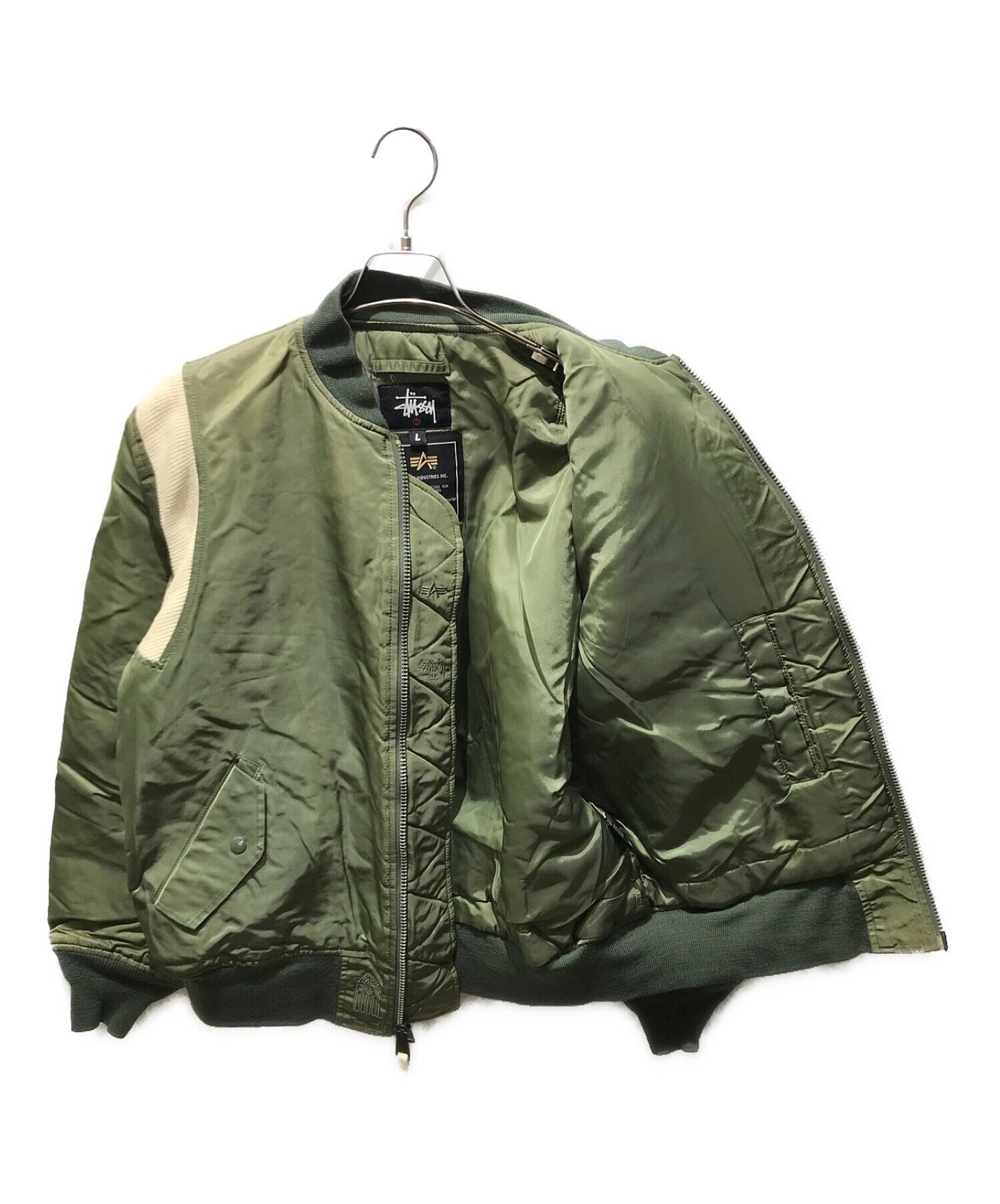 [Pre-owned] stussy Custom MA-1 Jacket 25th Anniversary