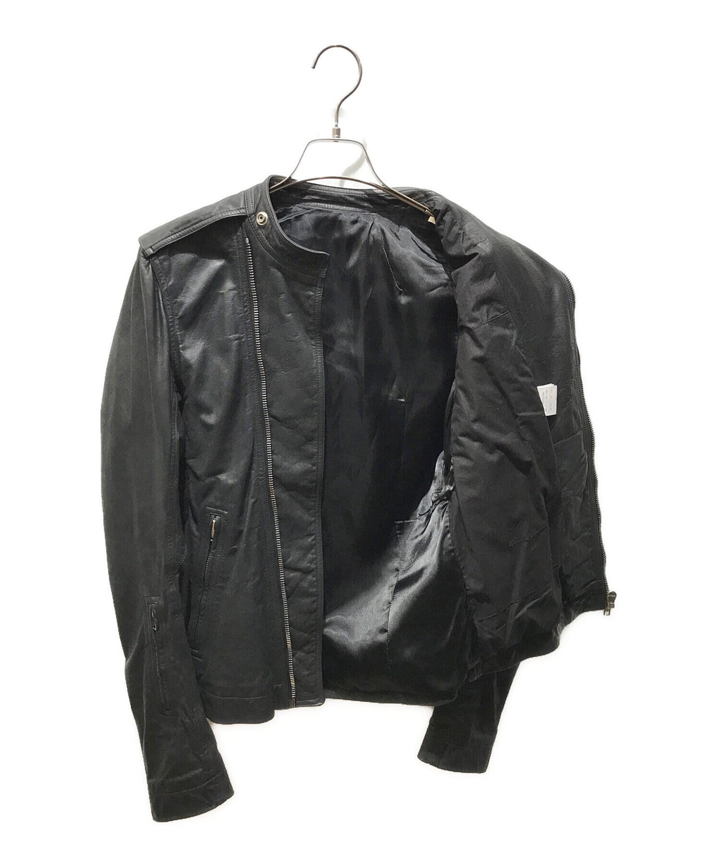[Pre-owned] RICK OWENS Cyclops Leather Jacket RU16F6772-LGW RU16F6772-LGW