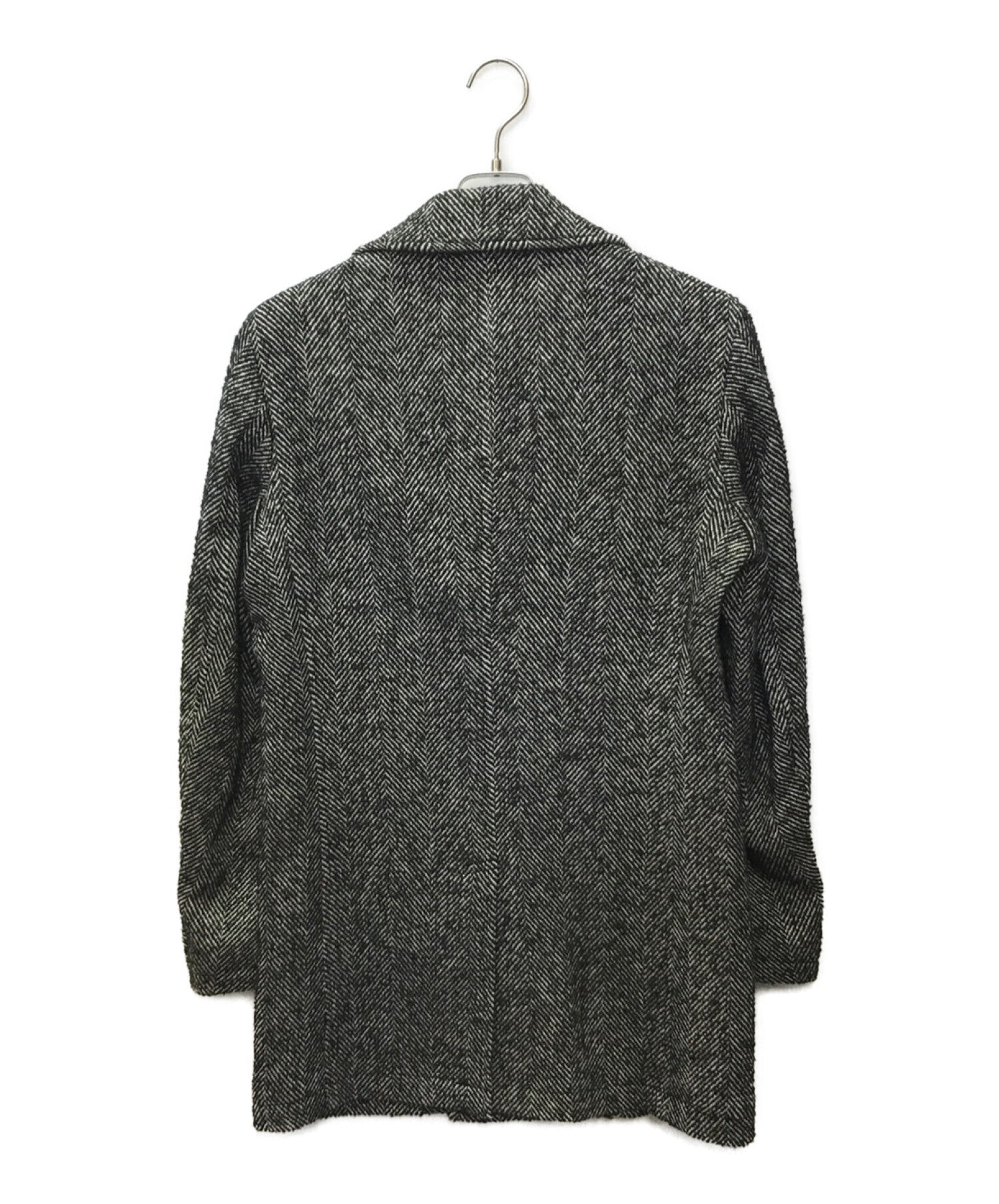 COMME des GARCONS HOMME DEUX herringbone double coat