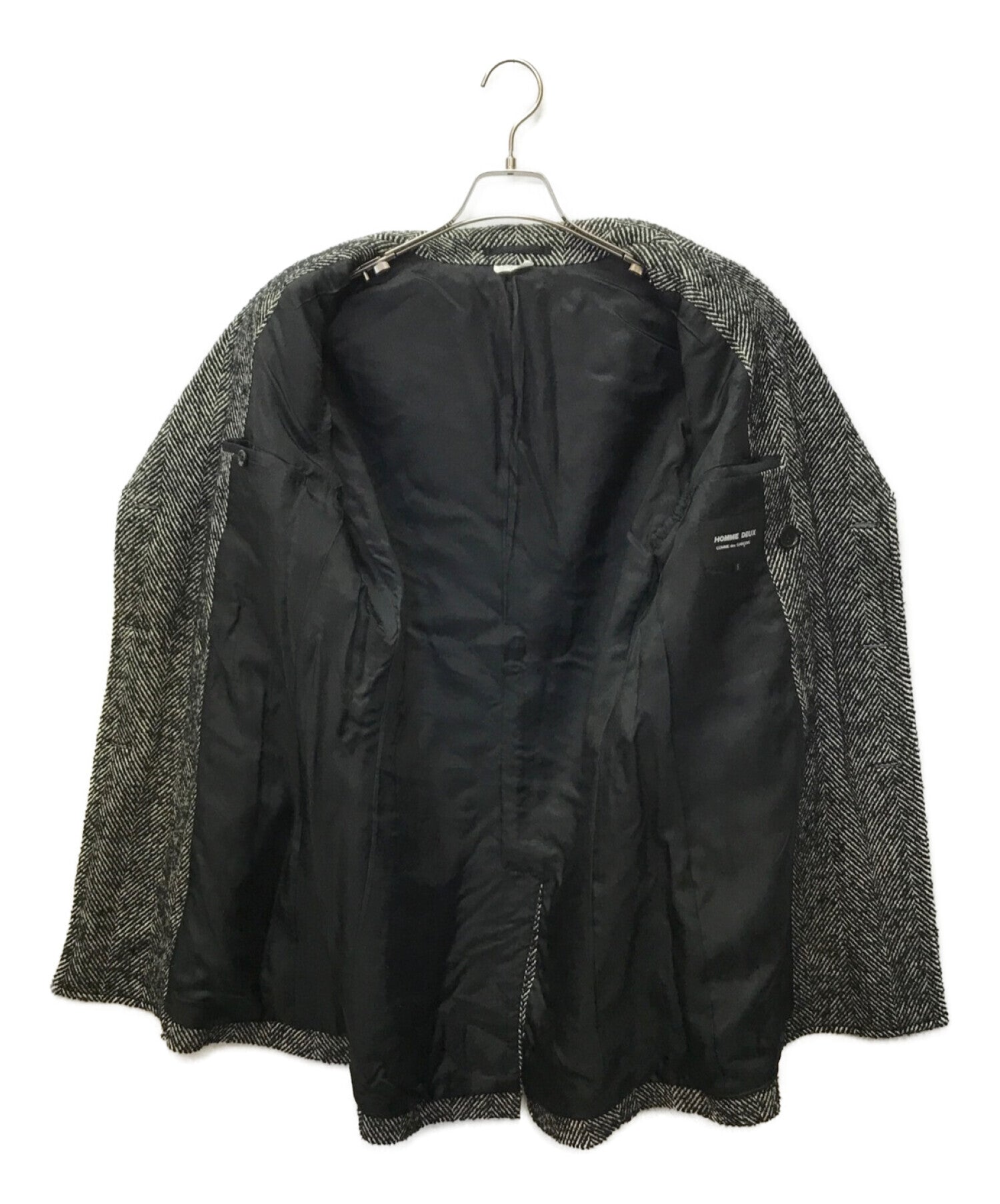 COMME des GARCONS HOMME DEUX herringbone double coat DH-C004