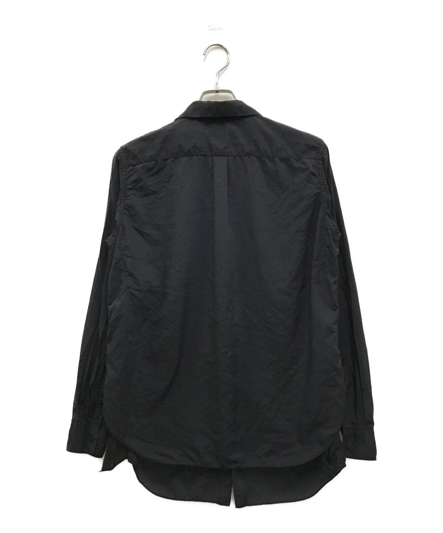 Black Comme des Garcons 더블 가슴 셔츠 1D-B015