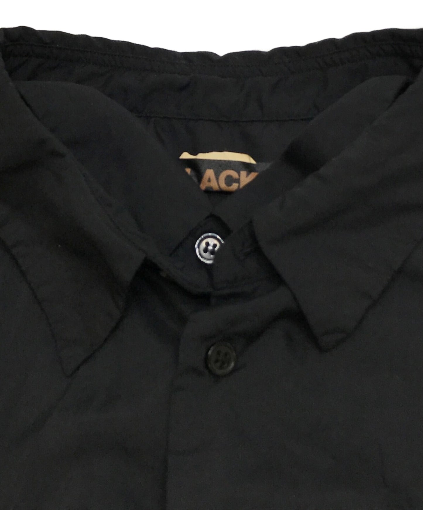 Black Comme des Garcons เสื้อกระดุมสองกระดุม 1D-B015