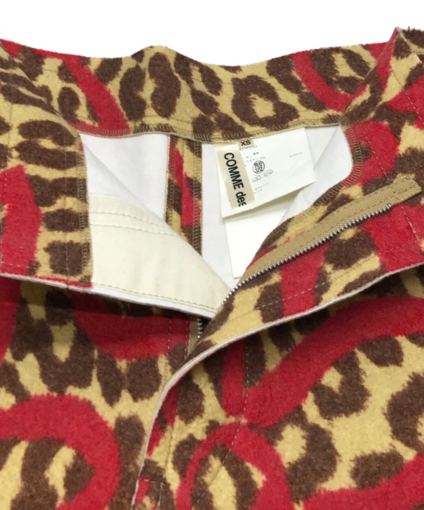 [Pre-owned] COMME des GARCONS Leopard Pattern Wool Felt Pants GJ-P033