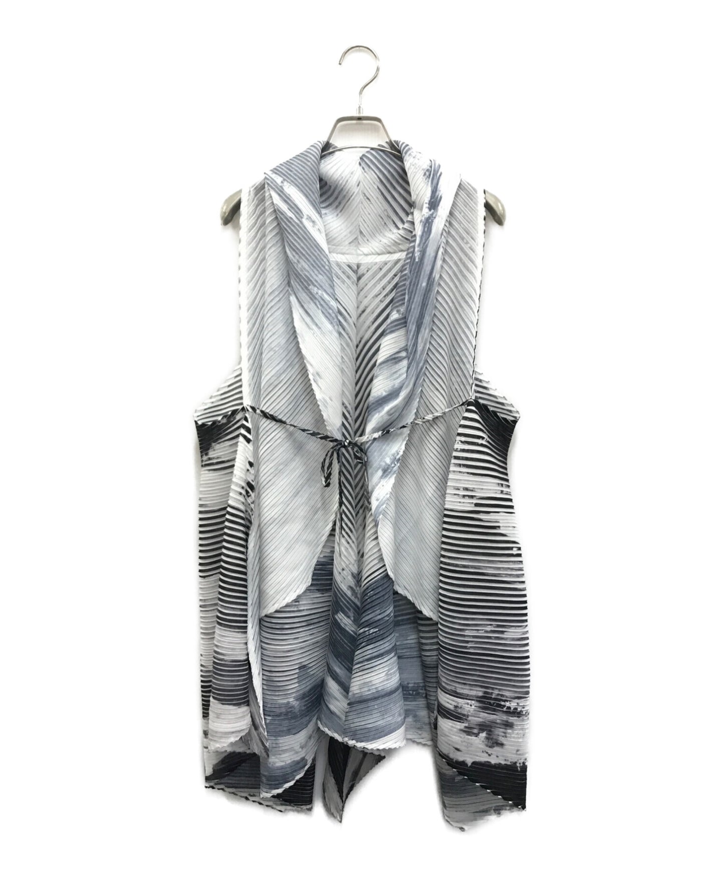 [Pre-owned] ISSEY MIYAKE Gilet with printed wave pattern IM81AD105