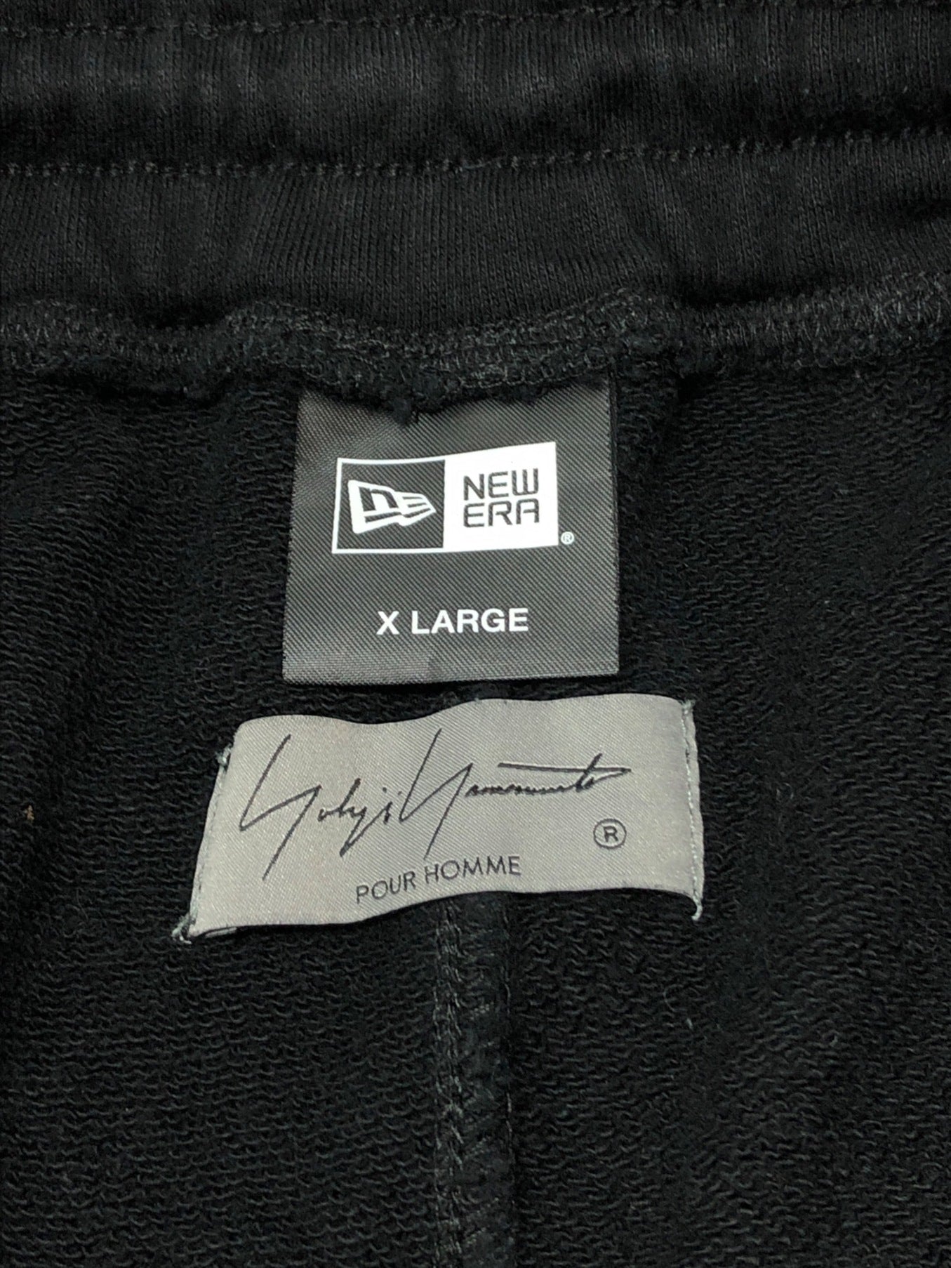 Yohji Yamamoto签名徽标刺绣运动裤，锥形/轻松HE-T95-089