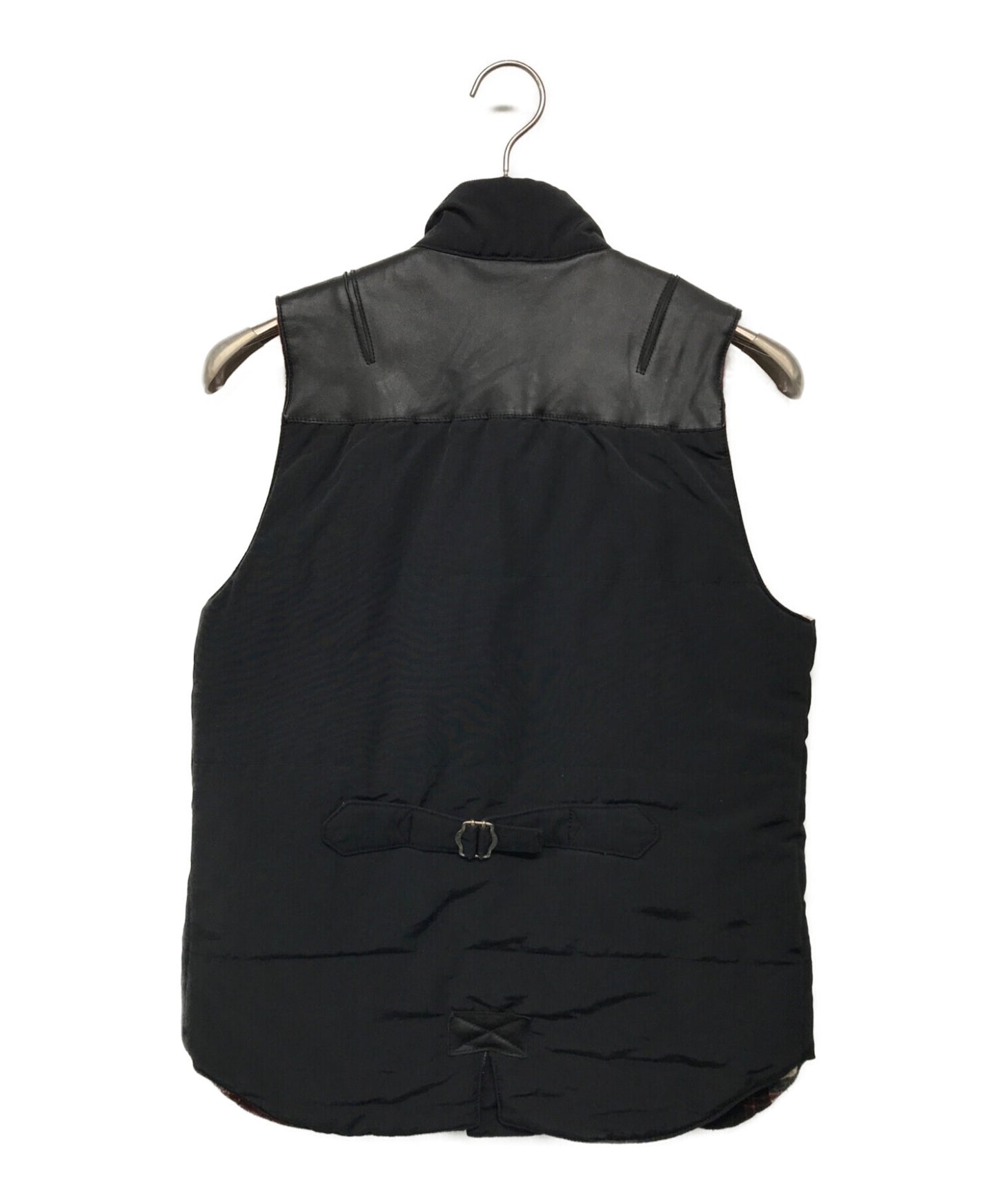 [Pre-owned] JUNYA WATANABE COMME des GARCONS Leather yoke down vest w/cotton WD-V006