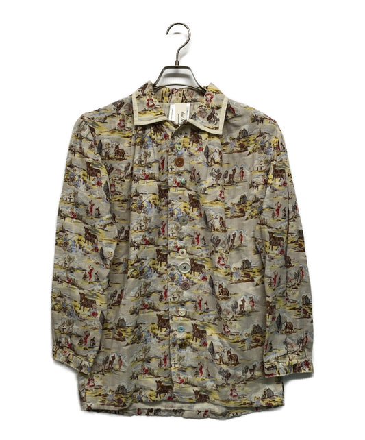 [Pre-owned] UNDERCOVER Multi-button all-over pattern shirt / cotton shirt B16-SH4