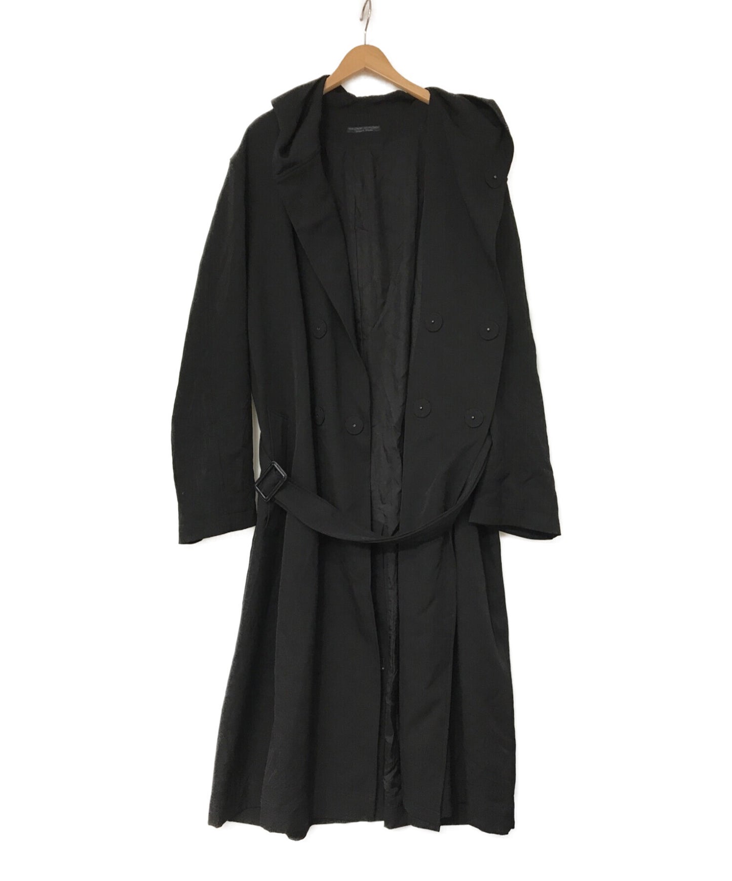 Yohji Yamamoto POUR HOMME 20AW 3BUTTON DOUBLE HOODED COAT HR-C01-140