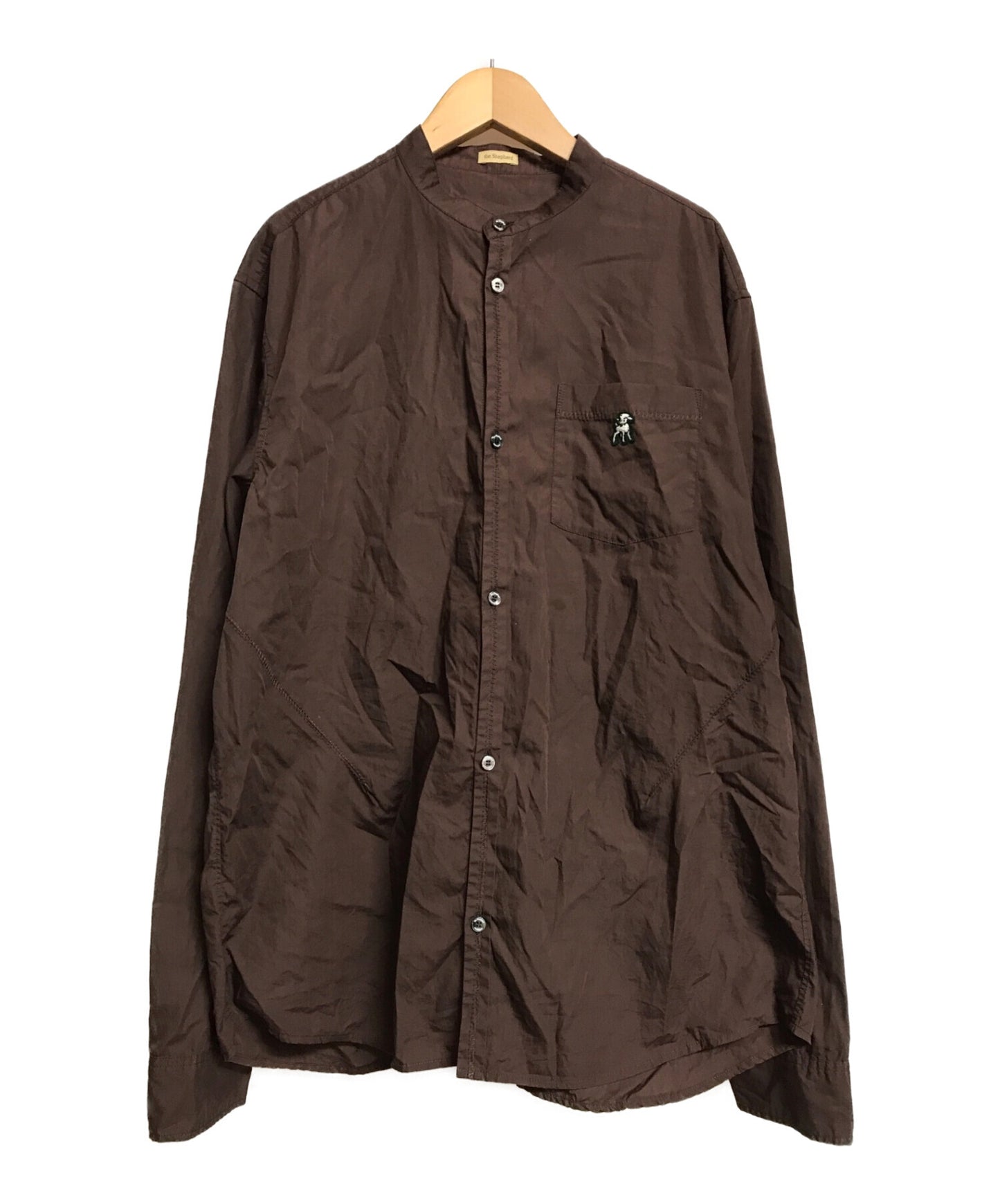 [Pre-owned] UNDERCOVER stand collar puckering shirt US1B4401