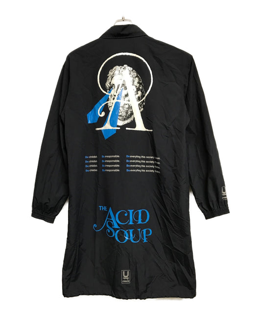 비밀 Jun Takahashi acid soup Print Long Coach Jacket UCW9301