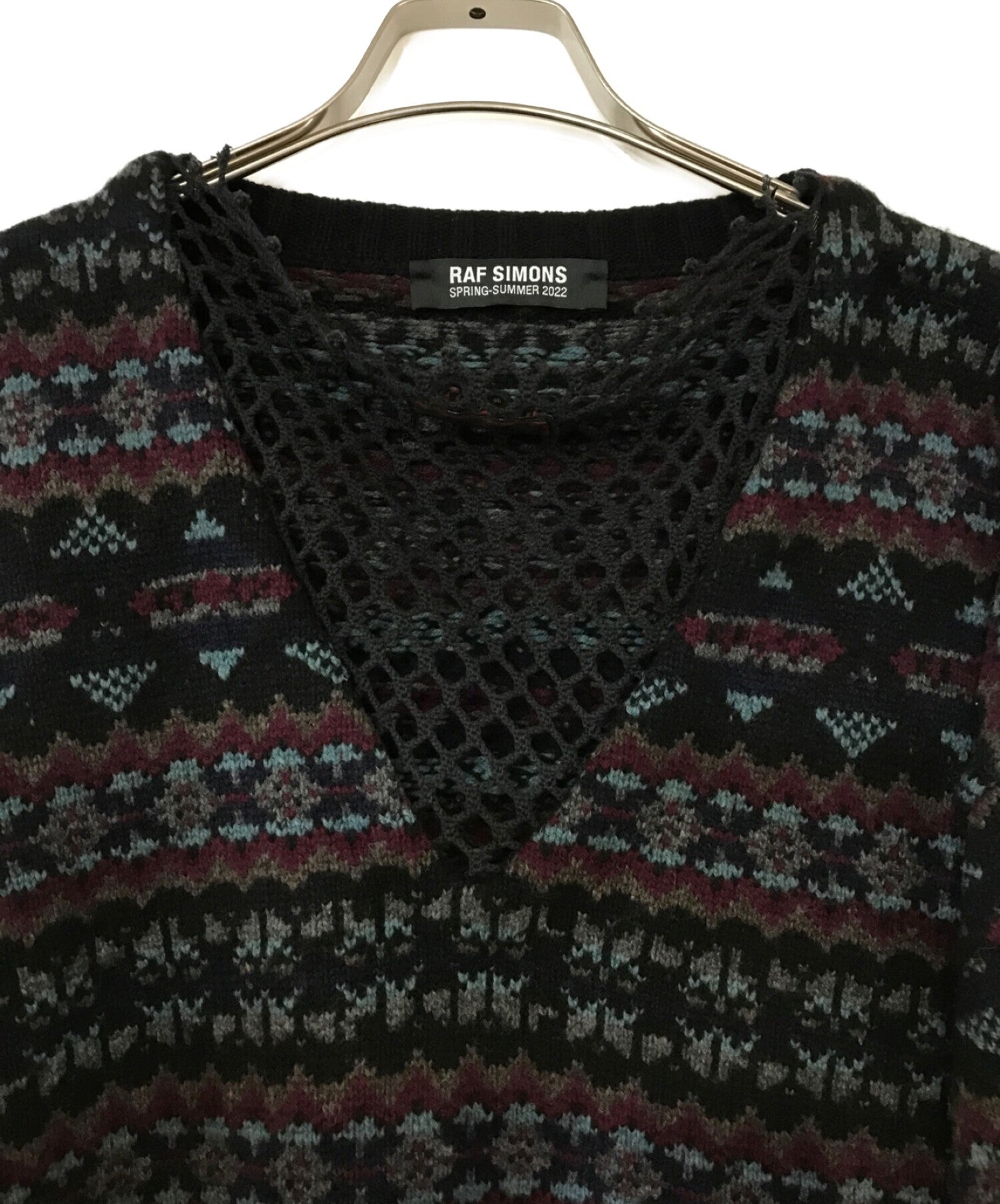 Pre-owned] RAF SIMONS Mesh Detail Sweater | Archive Factory