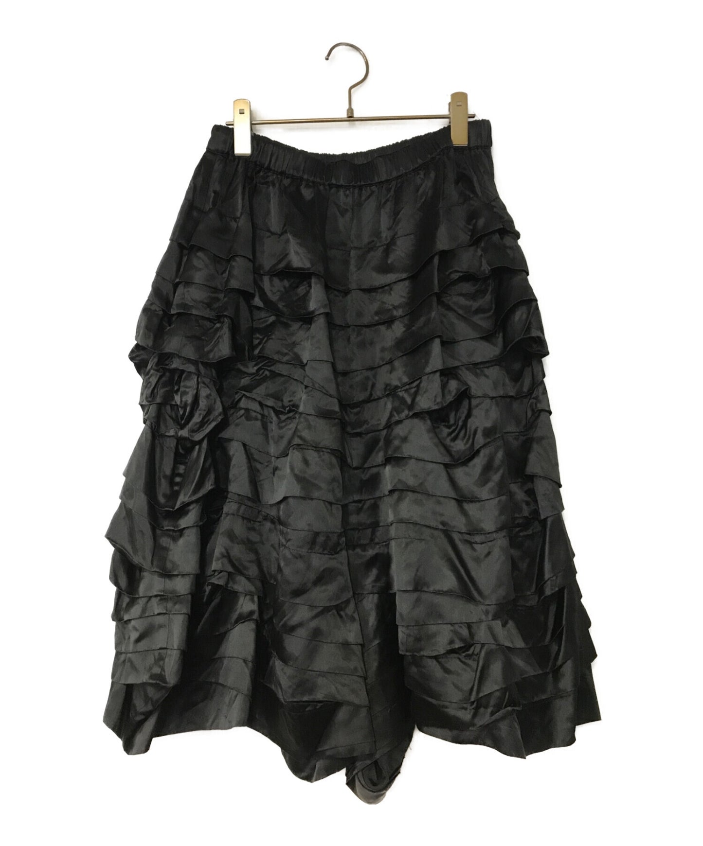 Comme des Garcons Comme des Garcons Satin Tiered Ruffle Sarouel 바지 RB-P003
