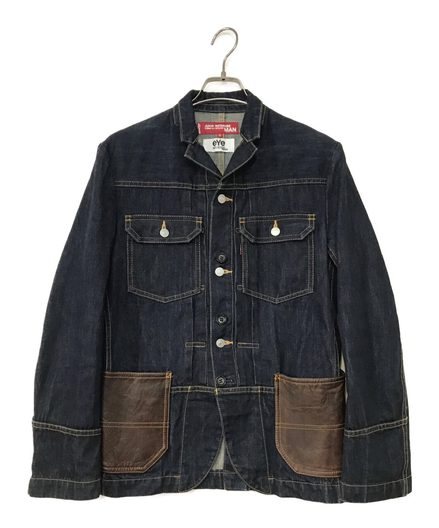 [Pre-owned] eYe COMME des GARCONS JUNYAWATANABE MAN Leather Switched Coverall WA-J901