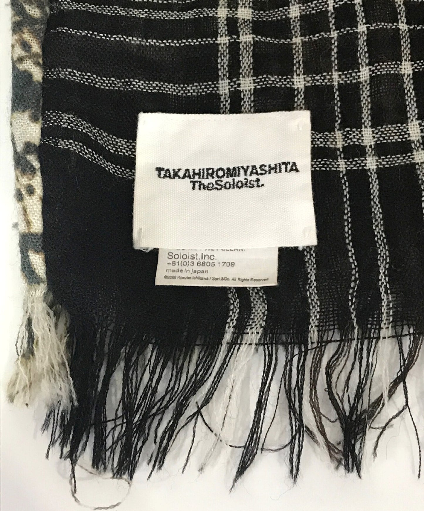 [Pre-owned] TAKAHIROMIYASHITA TheSoloIst. w face rectangle scarf