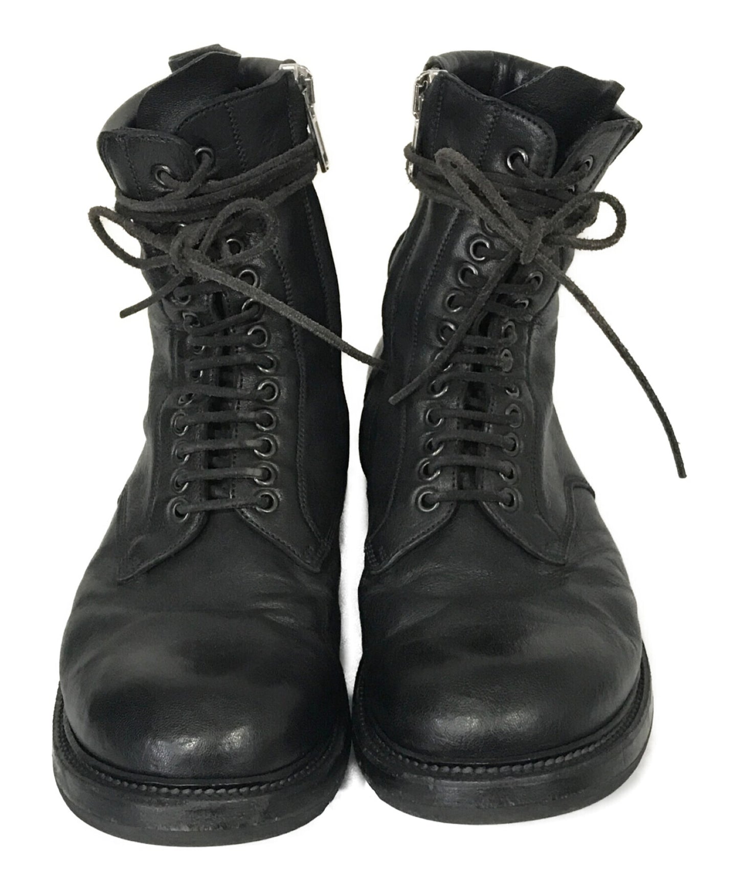 [Pre-owned] RICK OWENS side-zip boots RU16F6859LI