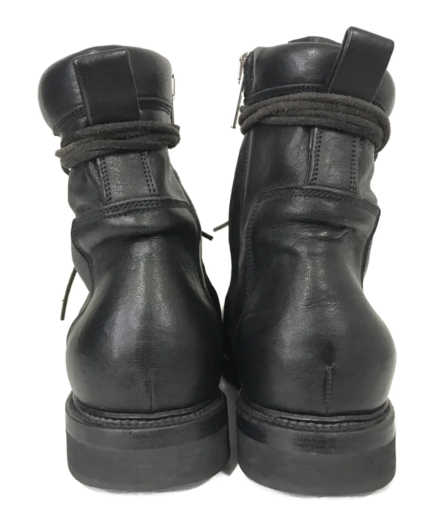 [Pre-owned] RICK OWENS side-zip boots RU16F6859LI