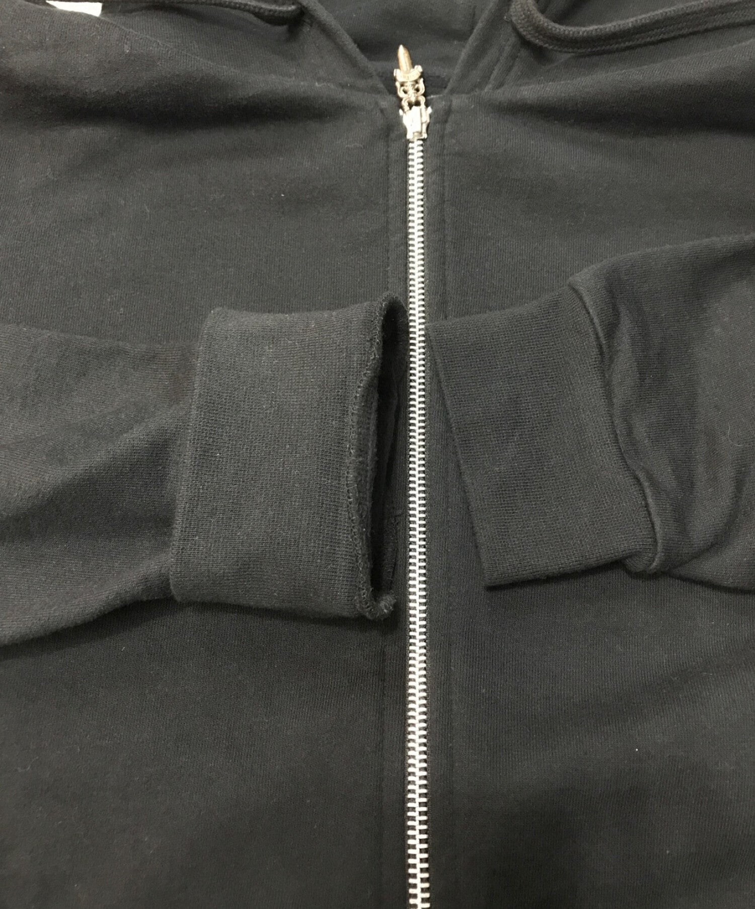 Zip Up Fleece Chrome Hearts Grey Hoodie - HJacket