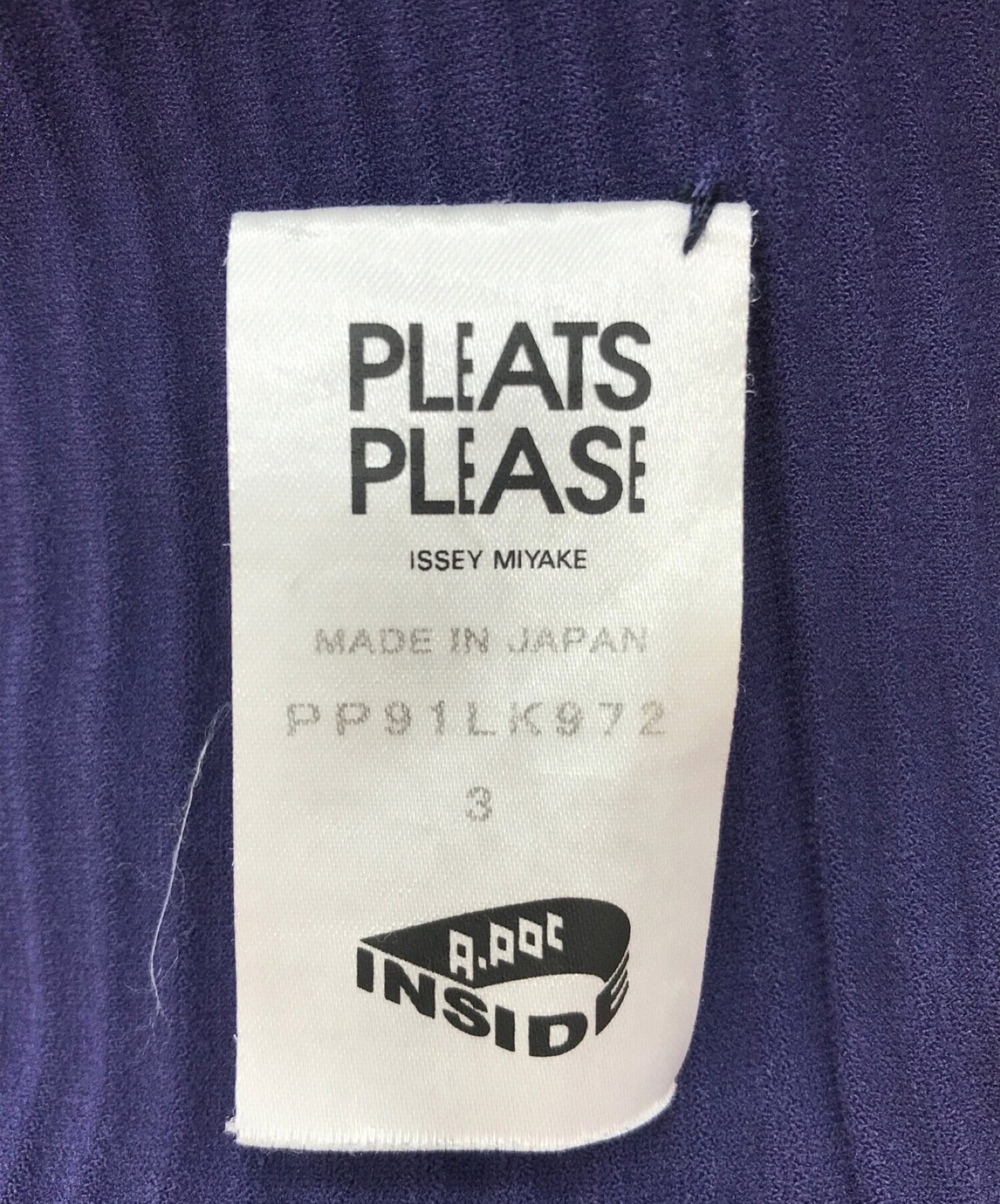 [Pre-owned] PLEATS PLEASE High Neck Cut and Sewn  PP91LK972