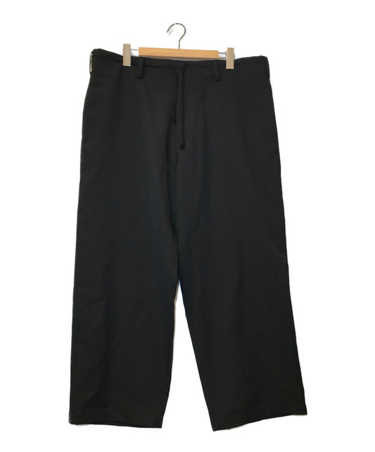 调节Yohji Yamamoto 21AW羊毛Gabardine Slim-string Pants HX-P01-140