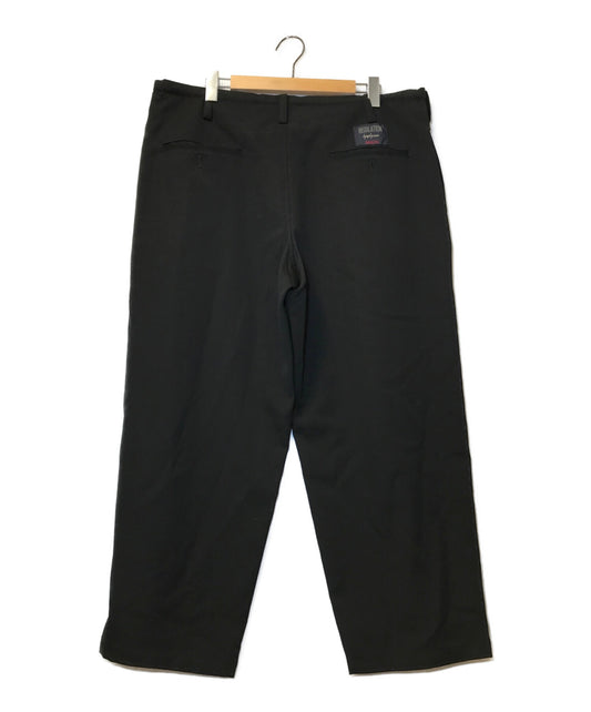 调节Yohji Yamamoto 21AW羊毛Gabardine Slim-string Pants HX-P01-140