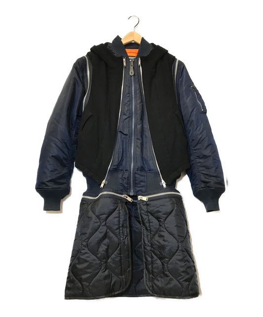 Undercover × Alpha 21Aw Docking Wool Shrink Ma-1 เสื้อโค้ทเสื้อแจ็คเก็ต UC2A4315