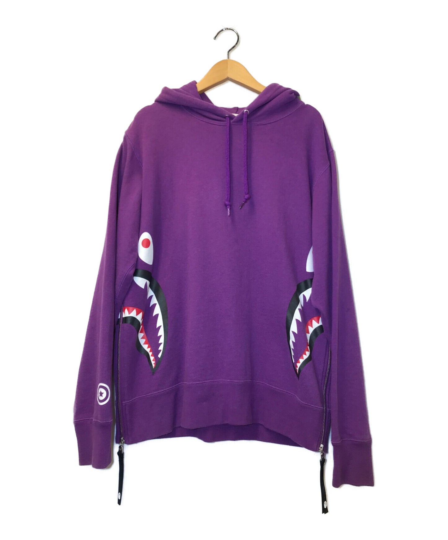 [Pre-owned] A BATHING APE Side Zip Shark Wide Pullover Hoodie Pullover Hoodie 001PPE801011X