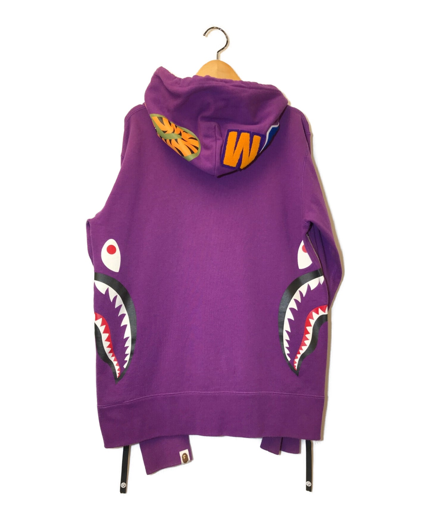 [Pre-owned] A BATHING APE Side Zip Shark Wide Pullover Hoodie Pullover Hoodie 001PPE801011X