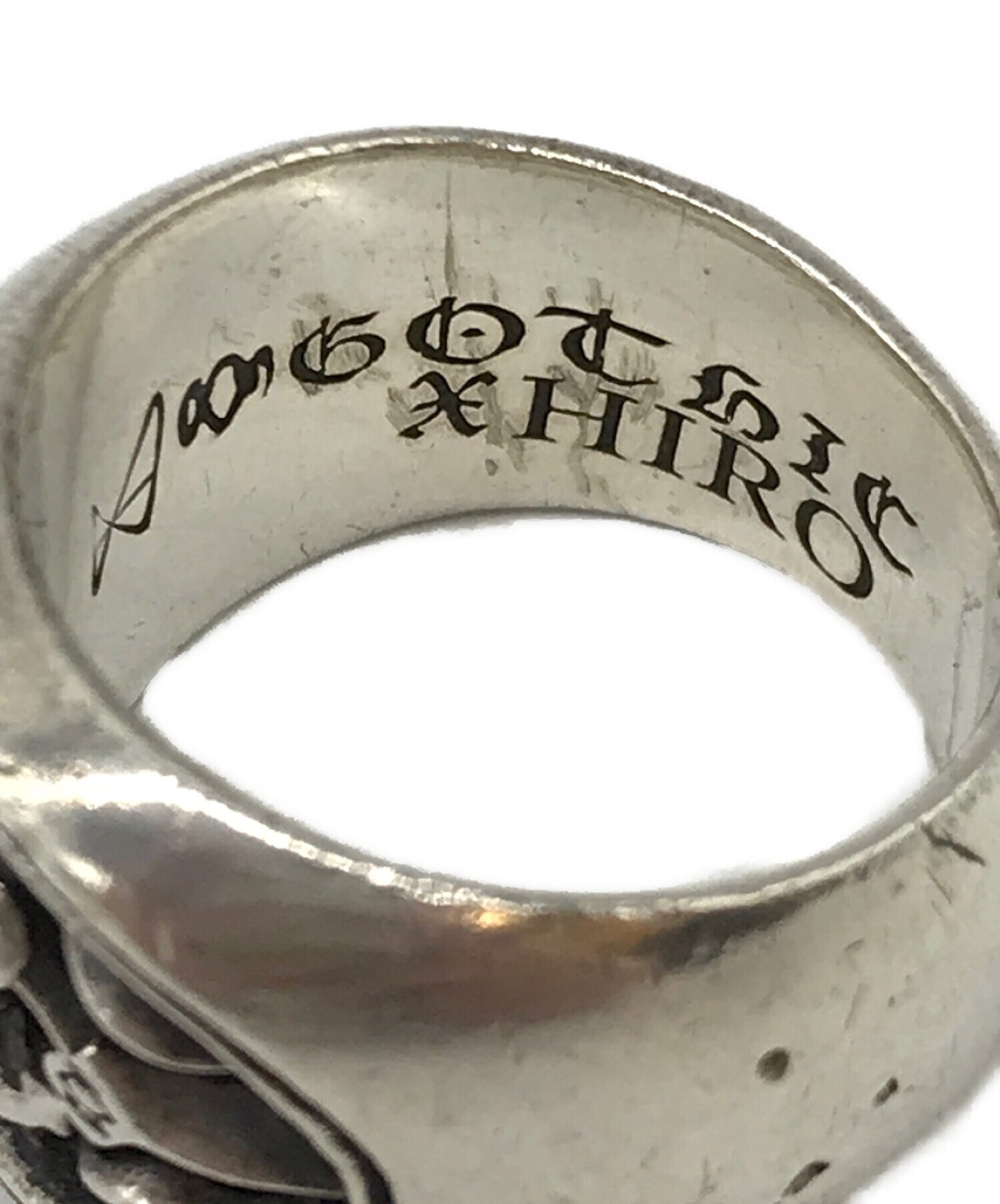 [Pre-owned] GOTHIC YOHJI YAMAMOTO Lily Anchor Oval Ring Ring Rings