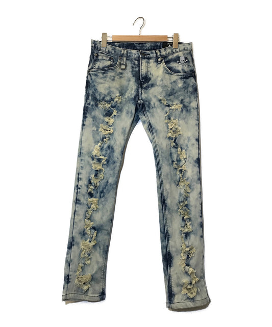 [Pre-owned] Roen×semantic design Collab Damaged Denim Pants 9R053