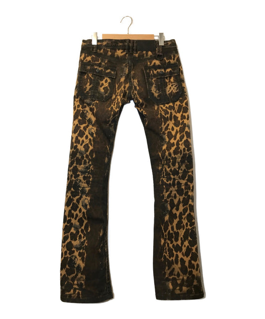 [Pre-owned] ROEN JEANS Leopard Stretch Skinny Denim Pants 89033001