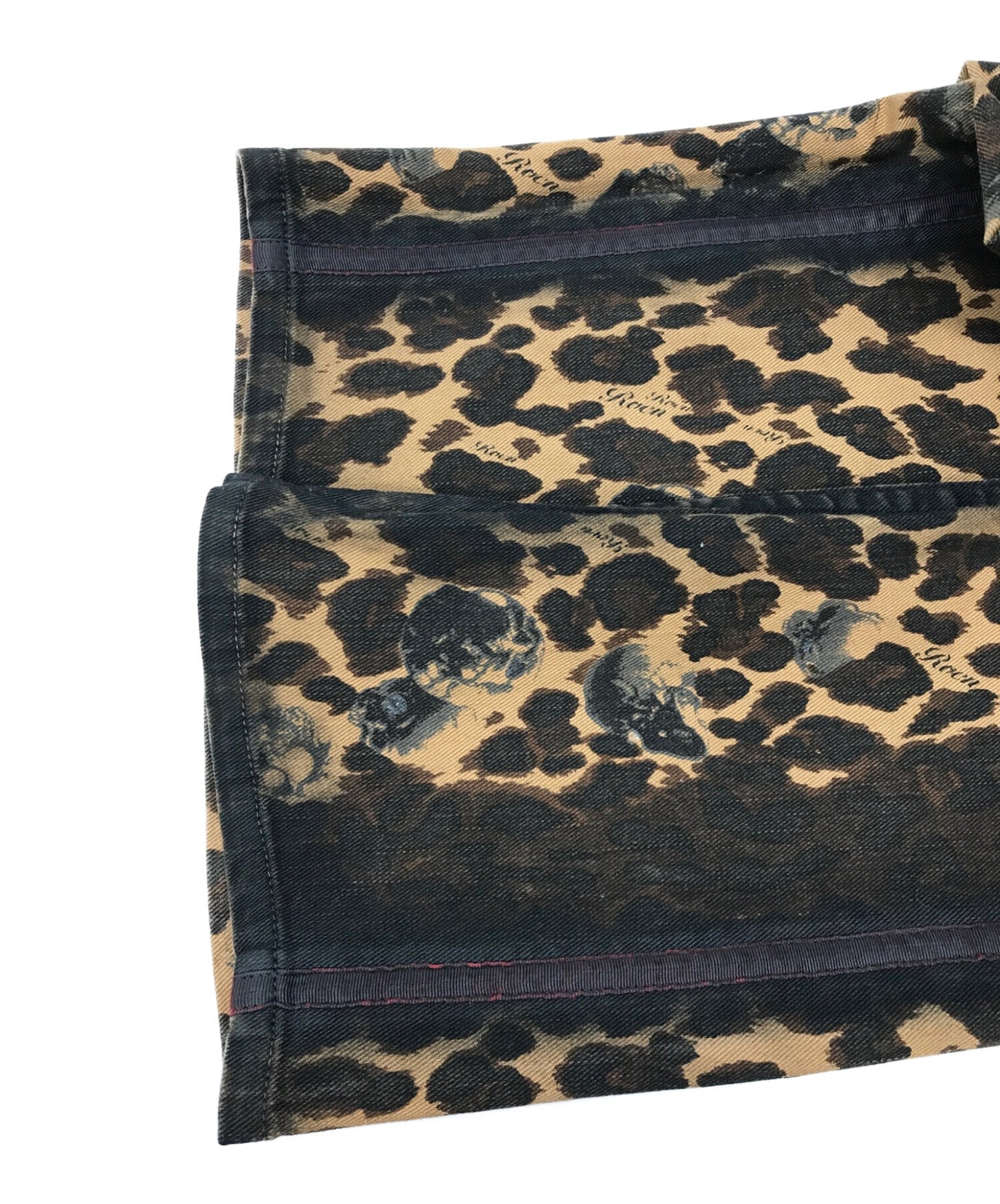 [Pre-owned] ROEN JEANS Leopard Stretch Skinny Denim Pants 89033001