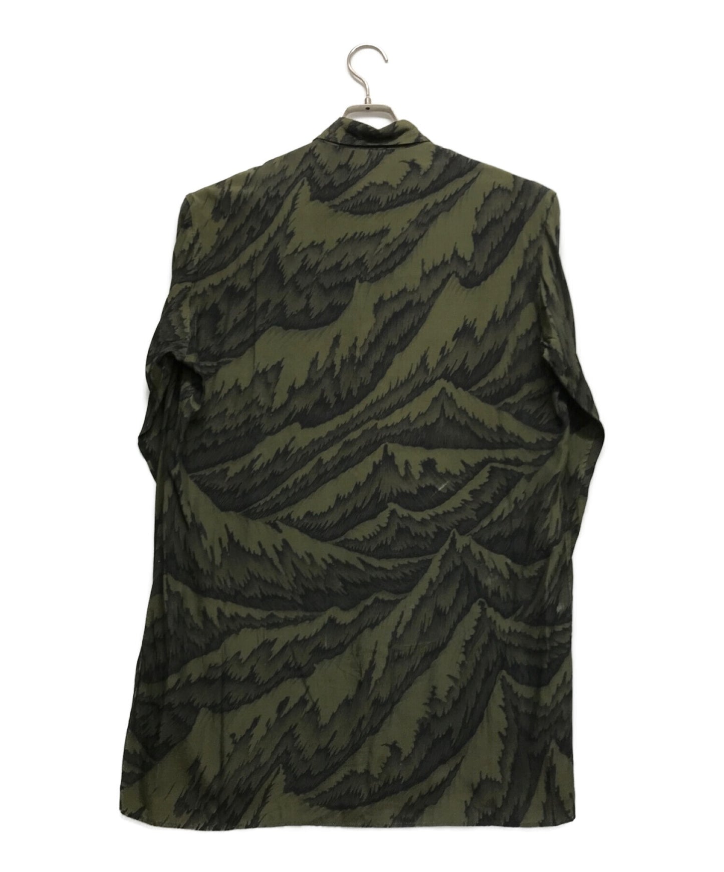 Yohji Yamamoto Pour Homme 02SS Vintage Flower Rayon襯衫褲褲子衫衫衫襯衫襯衫長袖襯衫He-B23-204