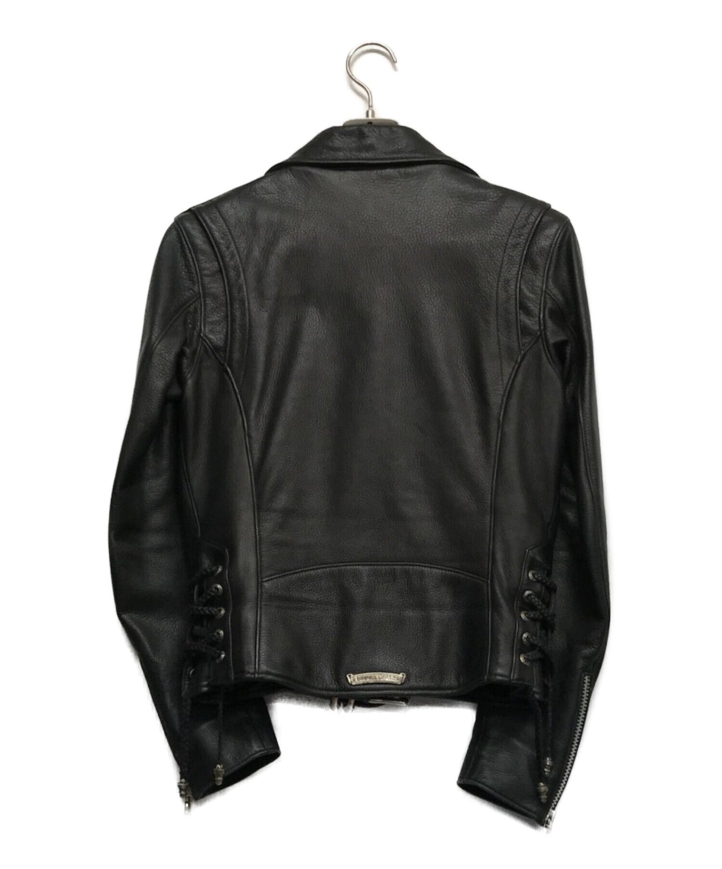 [Pre-owned] CHROME HEARTS Cow Leather JJ DEAN LONG VJ Double Riders Jacket 2625-304-6338