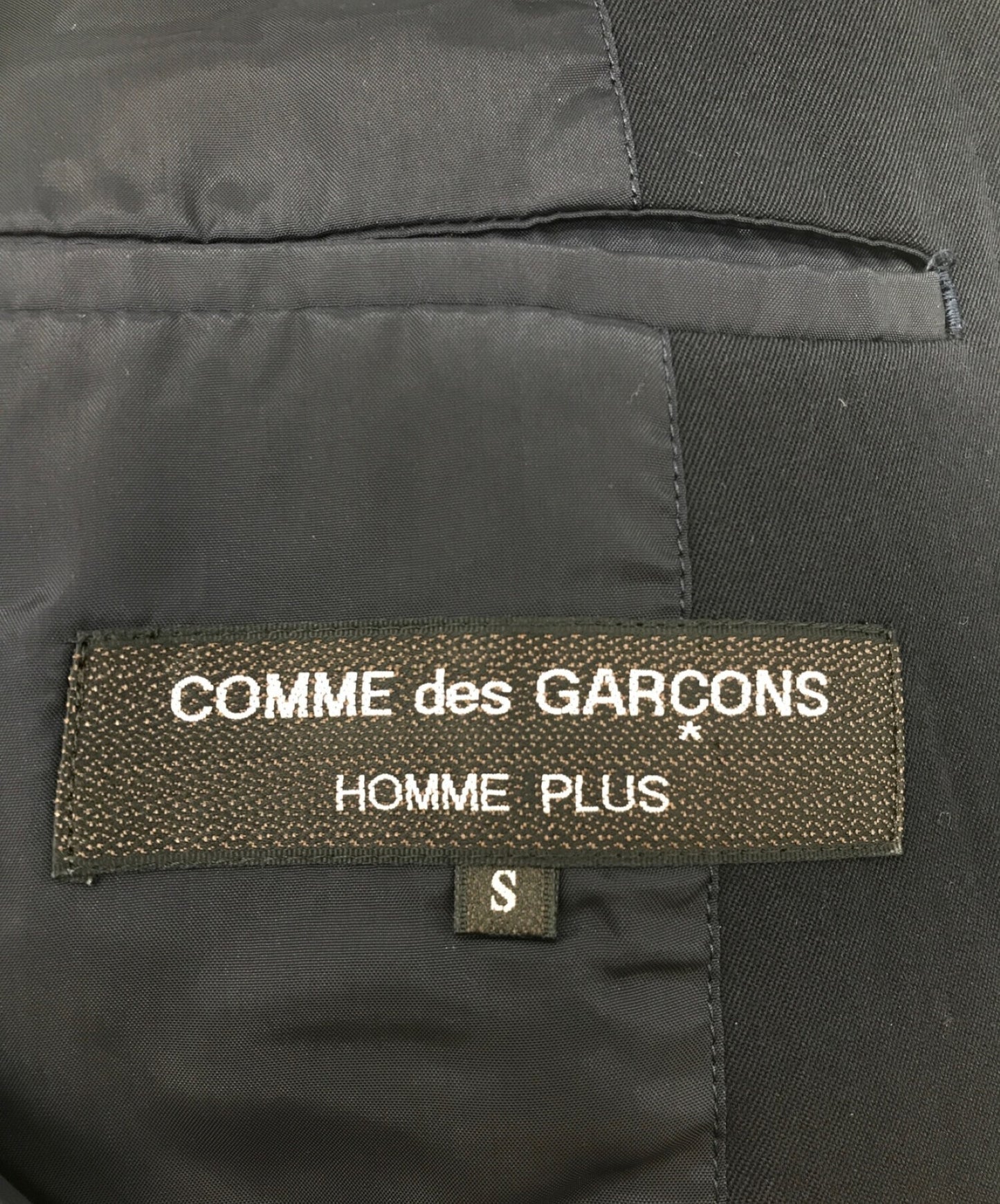 Comme des Garcons Homme Plus 80 년대 스위치 양모 더블 재킷 양모 양식 더블 재킷 더블 재킷 재킷 PJ-05031S AD1989