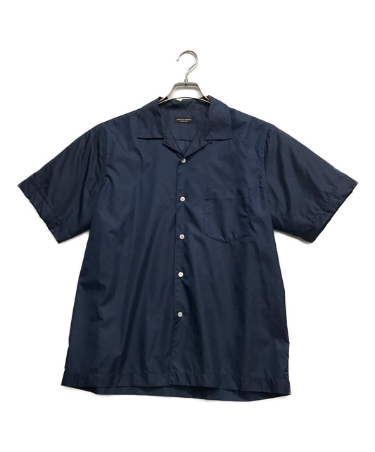 Comme des Garcons Homme Plus 90 's Sleeve Lined Ruffle 나일론 오픈 칼라 셔츠 짧은 슬리브 셔츠 셔츠 PB-100230 AD1998