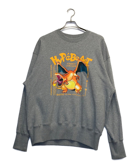 Hypebeast x Pokemon 도마뱀 인쇄 스웨트 셔츠 프린트 스웨트 셔츠