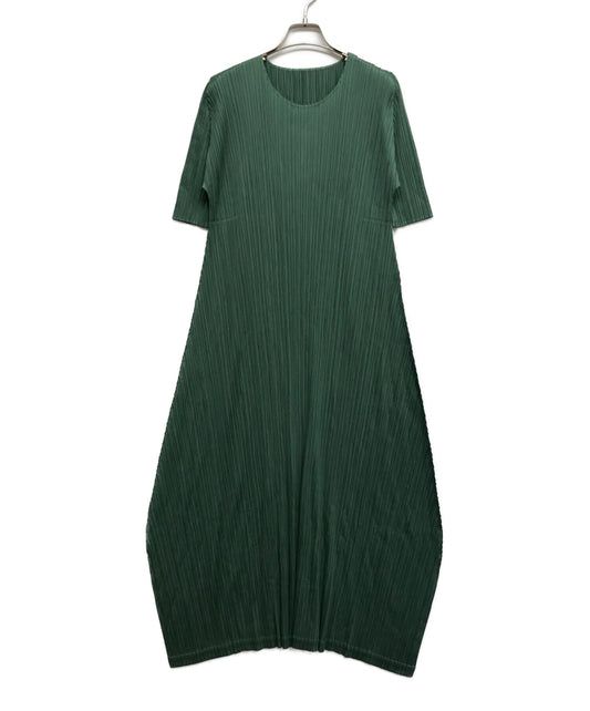 [Pre-owned] PLEATS PLEASE Pleated dress Short sleeved dress Dress PP01-JH166