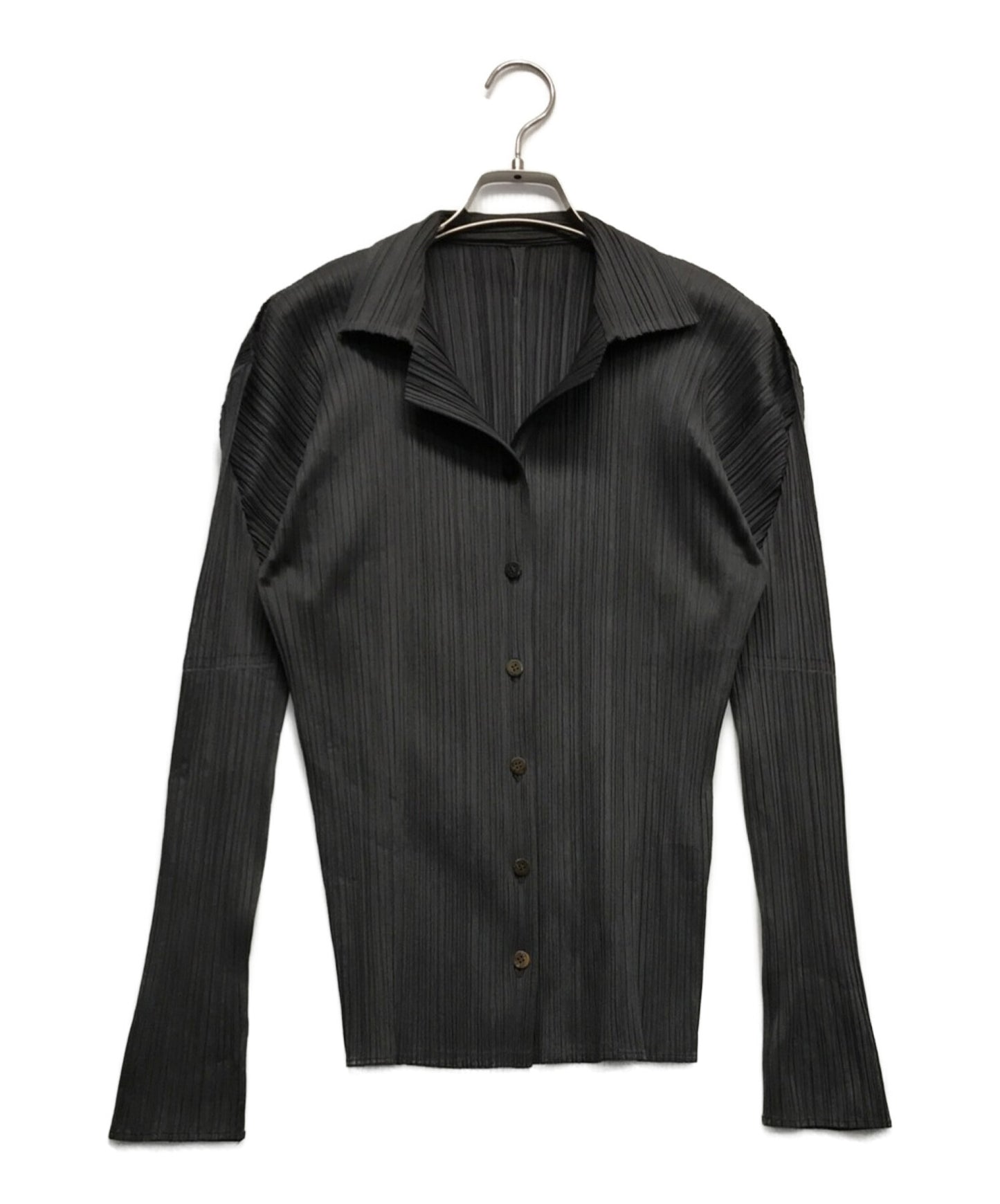 [Pre-owned] PLEATS PLEASE Pleated blouse blouse Long-sleeved blouse PP05-JJ001