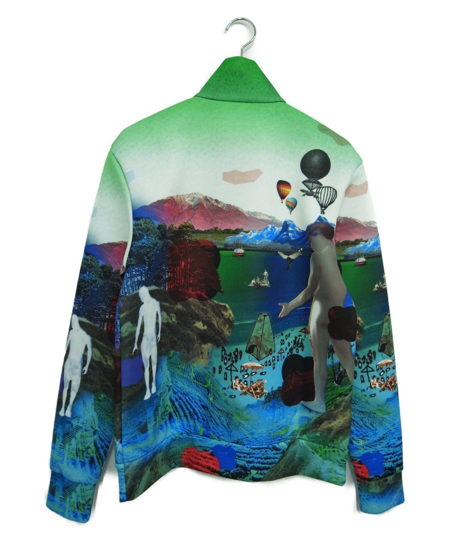 [Pre-owned] PRADA 19SS Track Jacket/Prada Flashback Print High UJL058