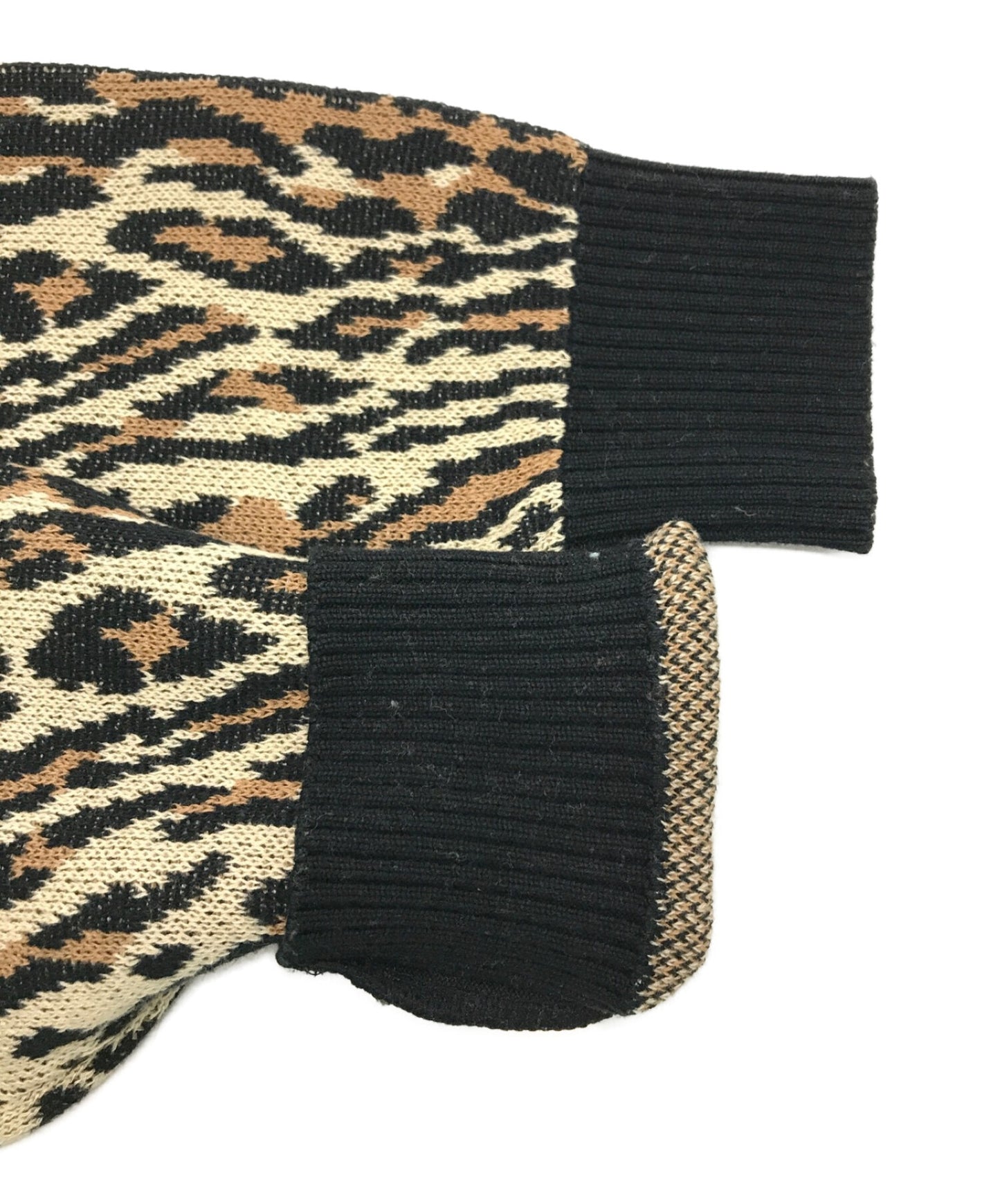 Wacko Maria Leopard Jaquard 스웨터 18SS-WMK-KN08