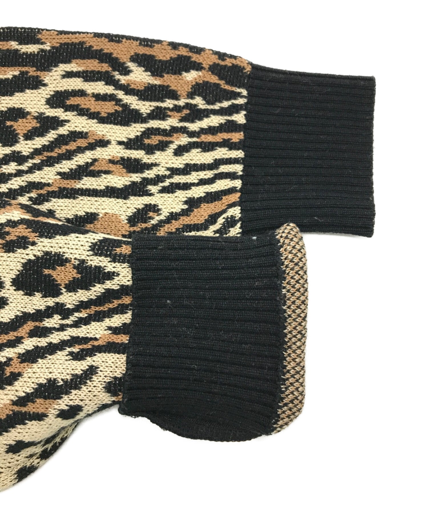 WACKO MARIA LEOPARD JAQUARD SWEATER 18SS-WMK-KN08 | Archive Factory