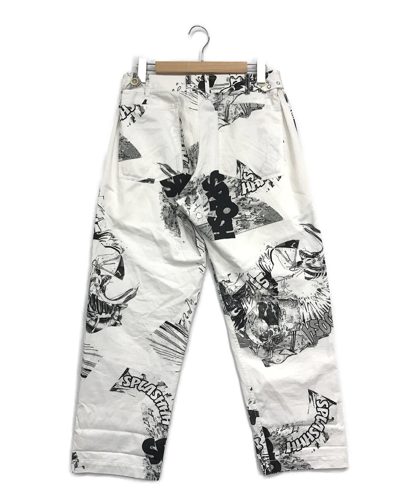 Comme des Garcons 셔츠 22SS All-Pattern Pants / Print / Wide / Side 버튼 / 컬렉션웨어 / FI-P117